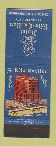 Matchbook Cover - Hotel Ritz Carlton Altantic City NJ