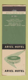 Matchbook Cover - Ariel Hotel London Hayes Middlesex UK England
