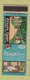 Matchbook Cover - Azalea Court Motel Lafayette LA