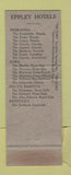 Matchbook Cover - Hotel Fontenelle Omaha NE Elms Excelsior Hot Springs MO WEAR