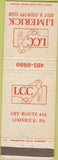 Matchbook Cover - Limerick Golf Country Club Limerick PA