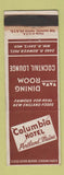 Matchbook Cover - Columbia Hotel Portland ME