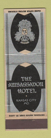 Matchbook Cover - Ambassador Hotel Kansas City MO