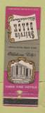 Matchbook Cover - Skirvin Black Hotel Oklahoma City OK WORN