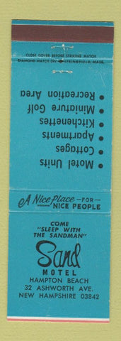 Matchbook Cover - Sand Motel Hampton Beach NH