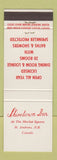 Matchbook Cover - Shiretown Inn St Andrews NB