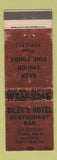 Matchbook Cover - Siler's Hotel Restaurant Bar Shellsville PA WEAR