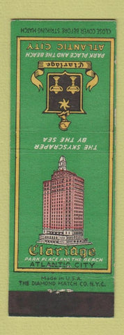 Matchbook Cover - Claridge Hotel Atlantic City NJ