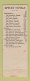 Matchbook Cover - Hotel Fontenelle Omaha NE Elms Excelsior Hot Springs MO