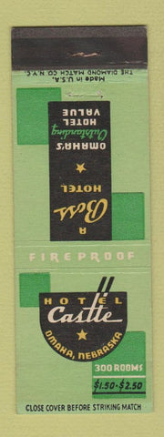 Matchbook Cover - Hotel Castle Omaha NE Boss