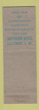 Matchbook Cover - Southern Hotel Baltimore MD