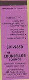 Matchbook Cover - Counsellor Lounge Pittsburgh PA
