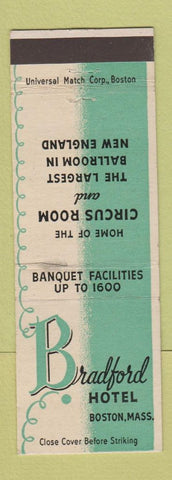 Matchbook Cover - Bradford Hotel Boston MA