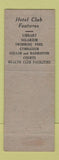 Matchbook Cover - Shelton Hotel New York City