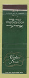 Matchbook Cover - Carlton House New York City
