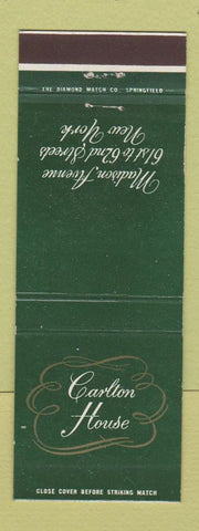 Matchbook Cover - Carlton House New York City