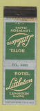Matchbook Cover - Hotel Littleton Lewiston ME WEAR