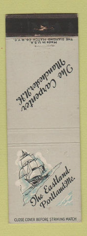 Matchbook Cover - Eastland Carpenter Hotels Manchester NH Portland ME WEAR