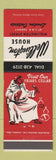 Matchbook Cover - Wellington House Friars Cellar London ON