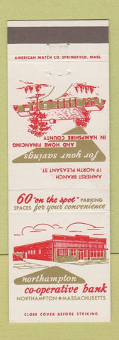 Matchbook Cover - Northampton COOP Bank MA