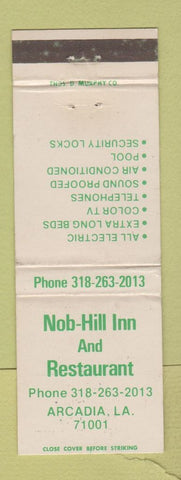 Matchbook Cover - Nob Hill Inn Restaurant Arcadia LA