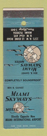 Matchbook Cover - Miami Skyways Motel Miami FL