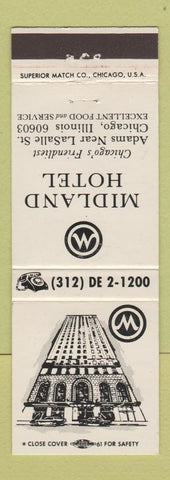 Matchbook Cover - Midland Hotel Chicago IL