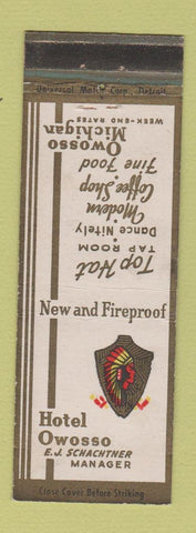 Matchbook Cover - Hotel Owosso MI WEAR