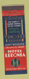 Matchbook Cover - Hotel Ledonia New York City