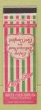 Matchbook Cover - Hotel Californian Fresno CA Coffee Shop