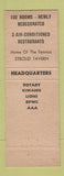 Matchbook Cover - Penn Stroud Inn Stroudsburg? PA