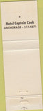 Matchbook Cover - Captain Cook Anchorage AK