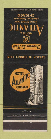 Matchbook Cover - Hotel Atlantic Chicago IL