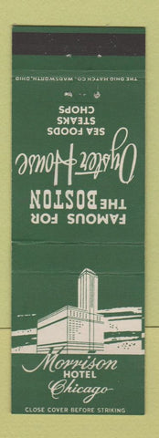 Matchbook Cover - Morrison Hotel Chicago IL Boston Oyster House