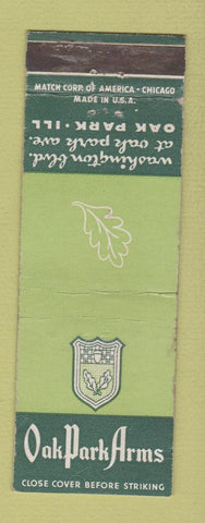 Matchbook Cover - Oak Park Arms Hotel Oak Park IL WEAR