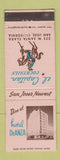 Matchbook Cover - Hotel DeAnza San Jose CA El Capitan Cocktails