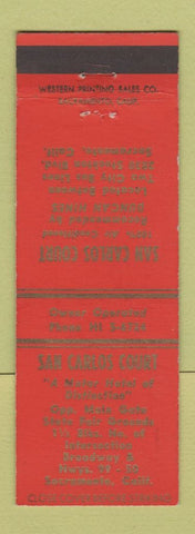 Matchbook Cover - San Carlos Court Motel Sacramento CA