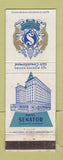 Matchbook Cover - Hotel Senator Sacramento CA