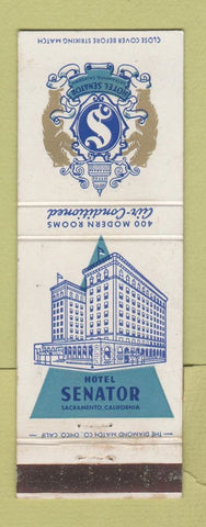 Matchbook Cover - Hotel Senator Sacramento CA