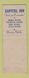 Matchbook Cover - Capitol Inn Sacramento CA