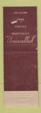 Matchbook Cover - LaSalle Hotel Chicago IL 90's Tap