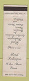 Matchbook Cover - Hotel Redington Wilkes Barre PA WEAR