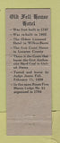 Matchbook Cover - Old Fell House Hotel Wilkes Barre PA