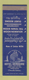 Matchbook Cover - Hotel Vendome Evansville IN
