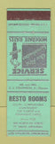 Matchbook Cover - Resto Rooms Fort Smith AR motel