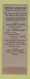Matchbook Cover - Penn Stroud Hotel Stroudsburg PA