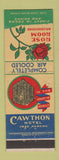 Matchbook Cover - Cawthon Hotel Rose Room Mobile AL