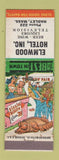 Matchbook Cover - Elmwood Hotel Hadley MA hillbilly low phone #