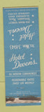 Matchbook Cover - Hotel Devens Worcester MA WORN