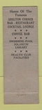 Matchbook Cover - Shelton Hotel New York City WEAR